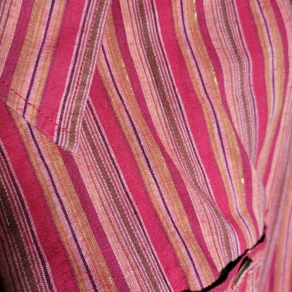 VINTAGE 80'S LIZ WEAR STRIPED TUNIC AND PANTS - Picture 6 of 11